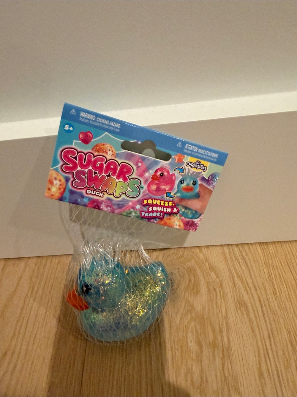 Sugar Swaps Blue Mohawk Glitter Sugar Squish Duck